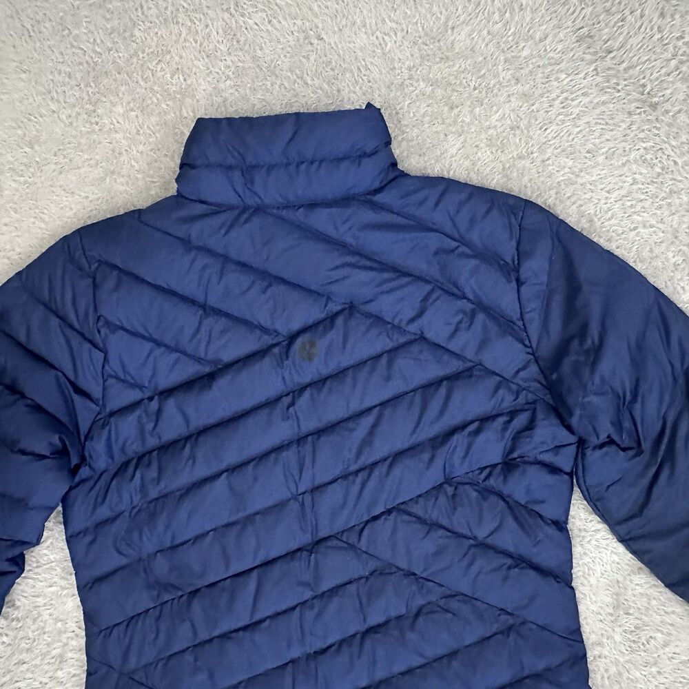 Marmot Womens Highlander Duck Down Fill Winter Jacket Blue Coat Sz M Puffer EUC - Picture 9 of 13